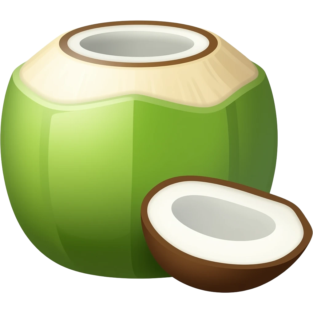 coconut green drink emoji