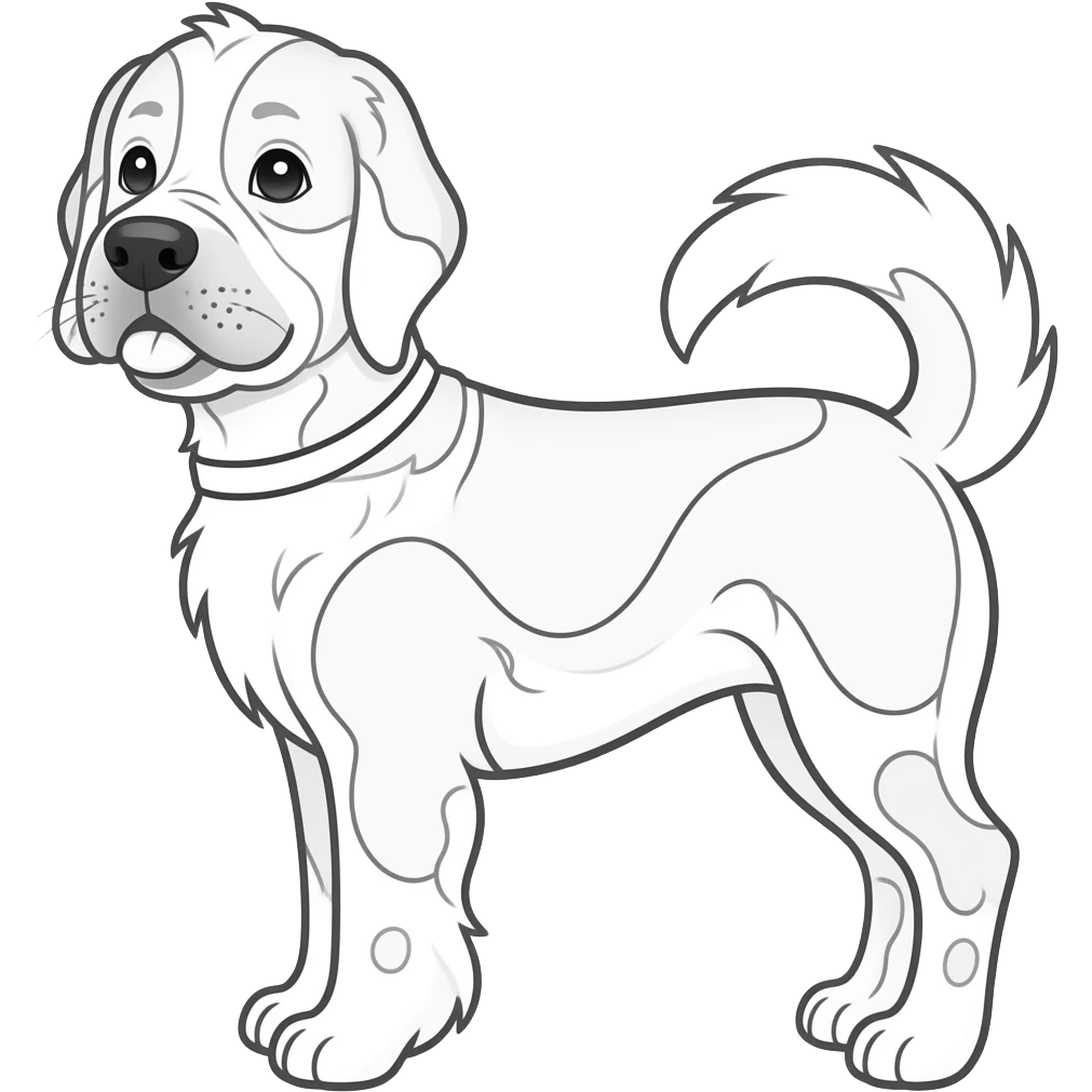 dog coloring page emoji