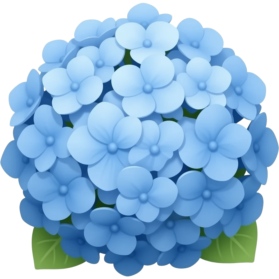Blue hydrangeas emoji