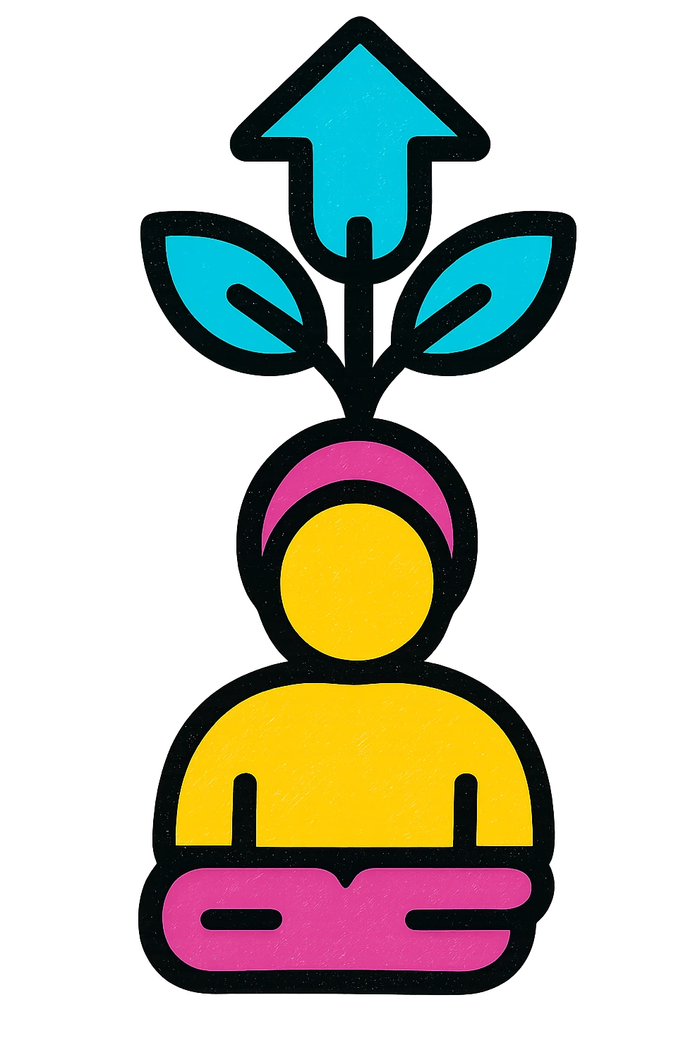 modern abstract icon representing empowering futures of the youth, vibrant colors, sense of growth and opportunity, youthful energy emoji