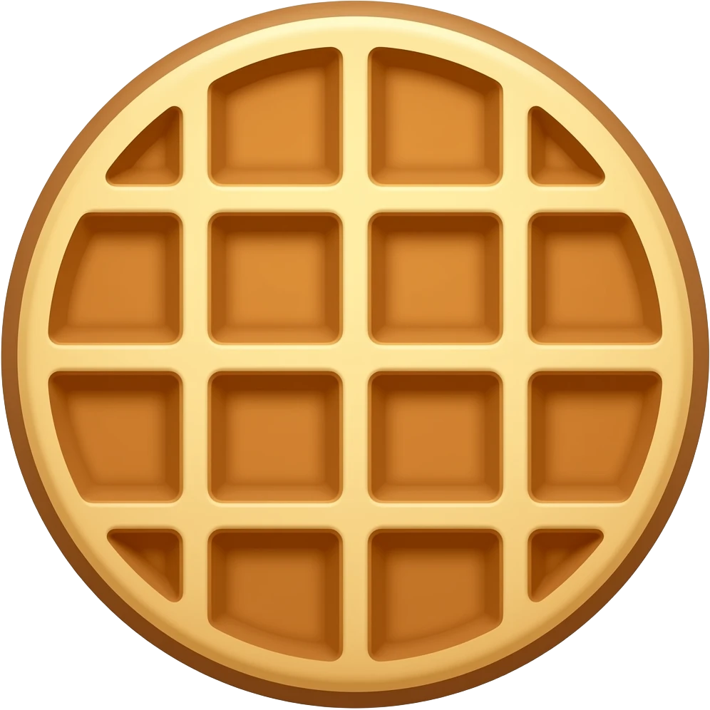 ROUND WAFFLE emoji