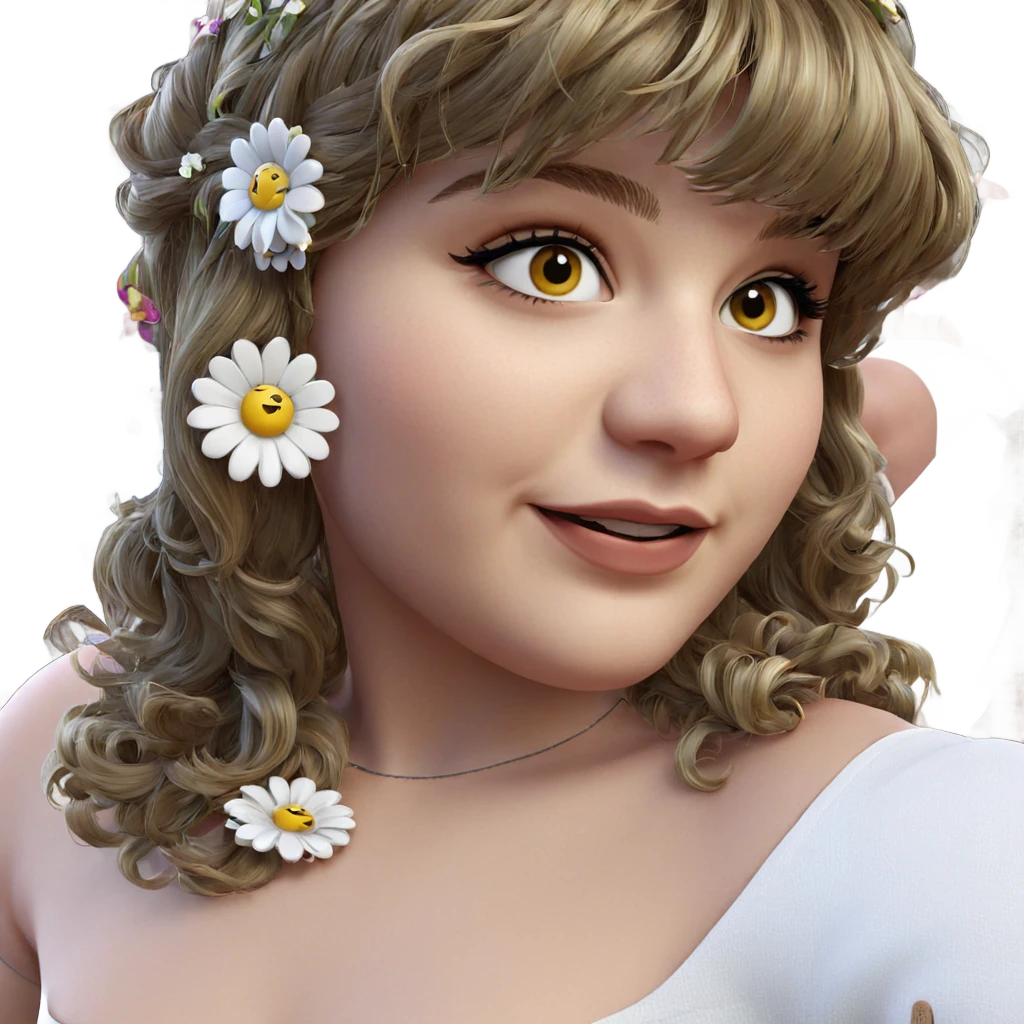 girl with flower hair ornament emoji