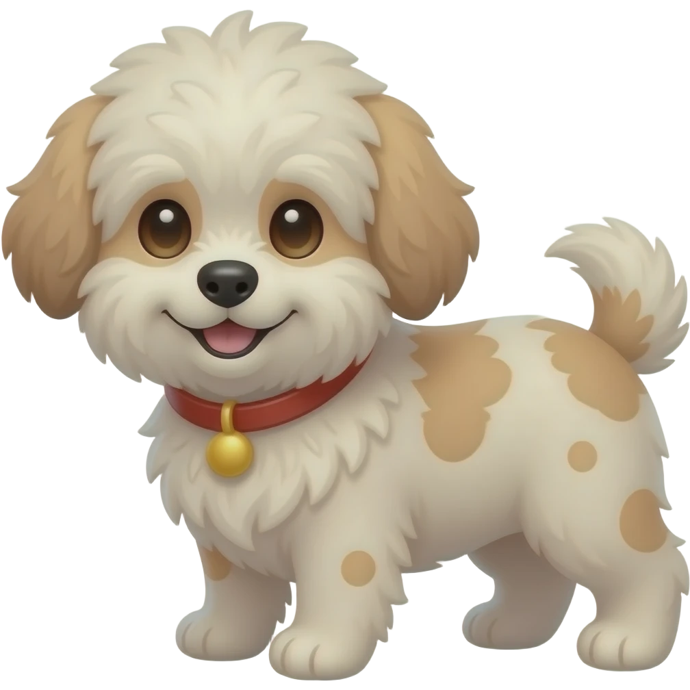 Very small fluffy together, dog developer emoji