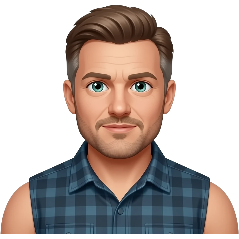 Patrick swayed roadhouse Broad  shoulders. hazel blue green eyes, some grays with mostly hazel hair, 5 o’clock shade beard emoji