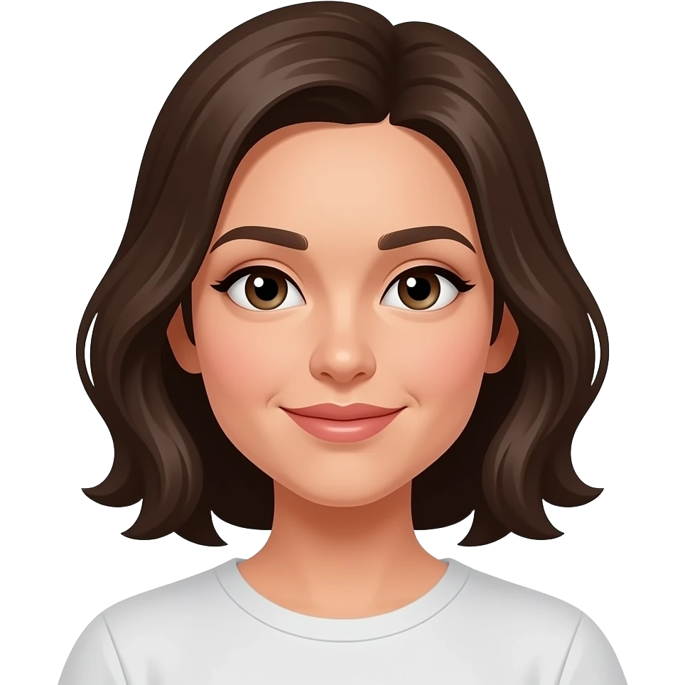 make the hair a little darker on this woman emoji