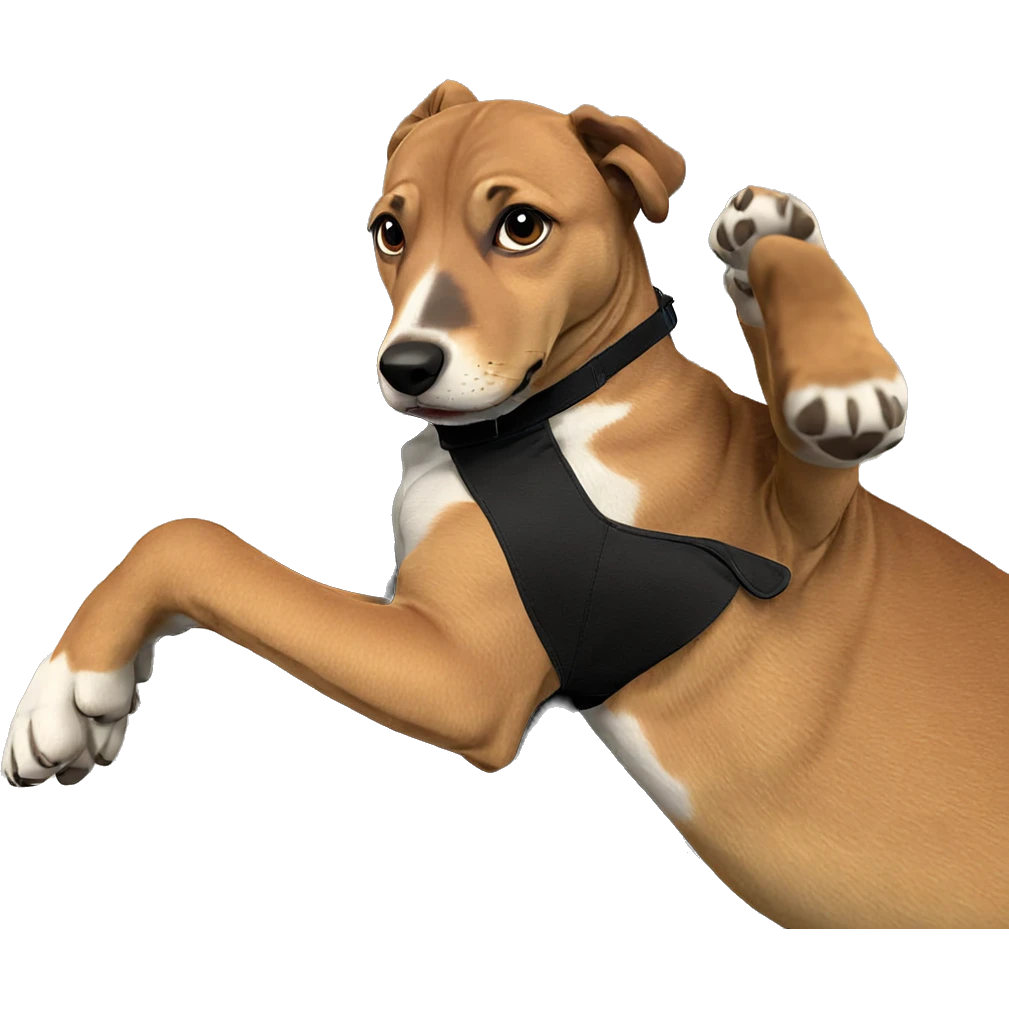 realistic dog looking at viewer emoji