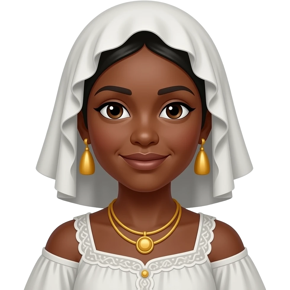 Peasant black women emoji