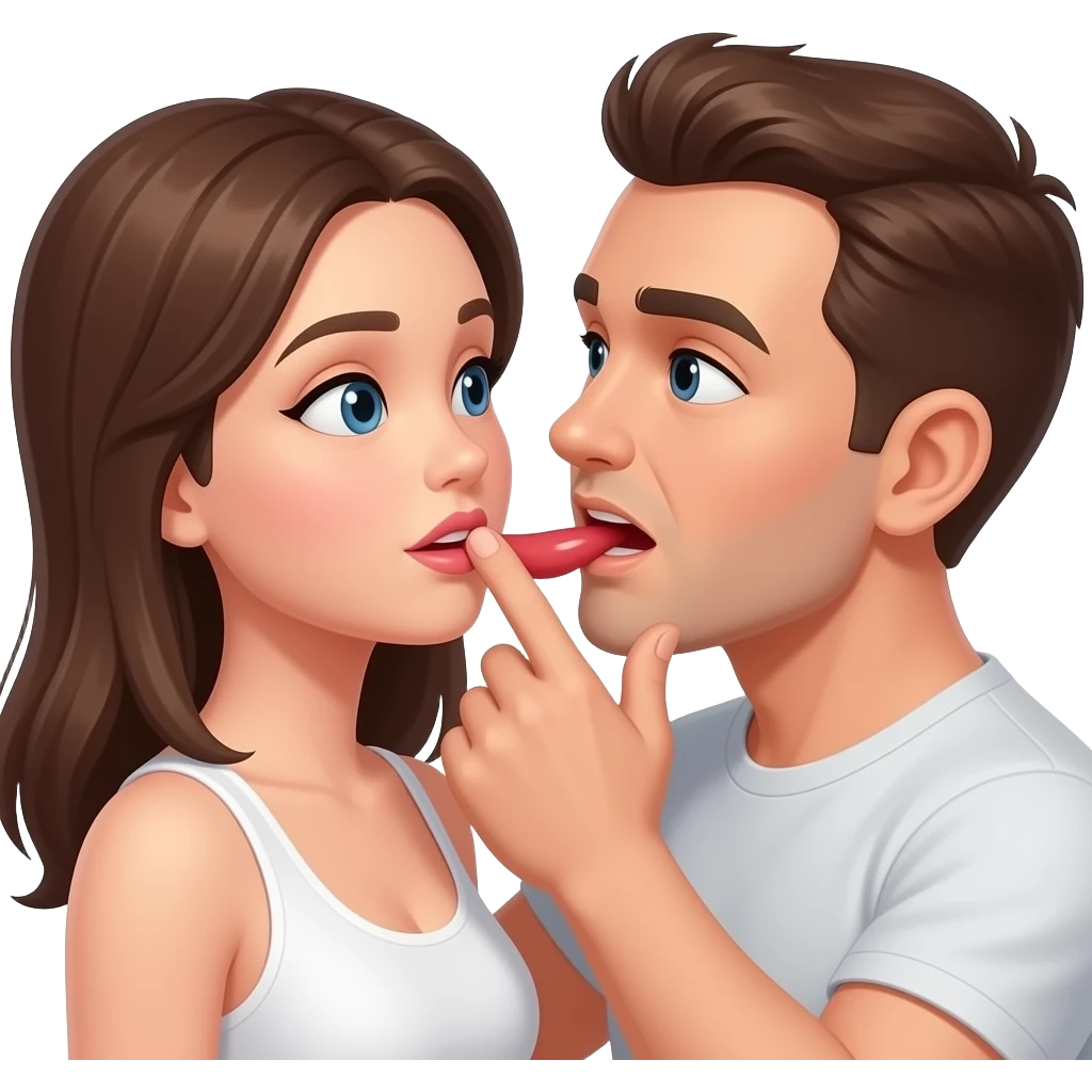 Man ejaculating on woman emoji emoji