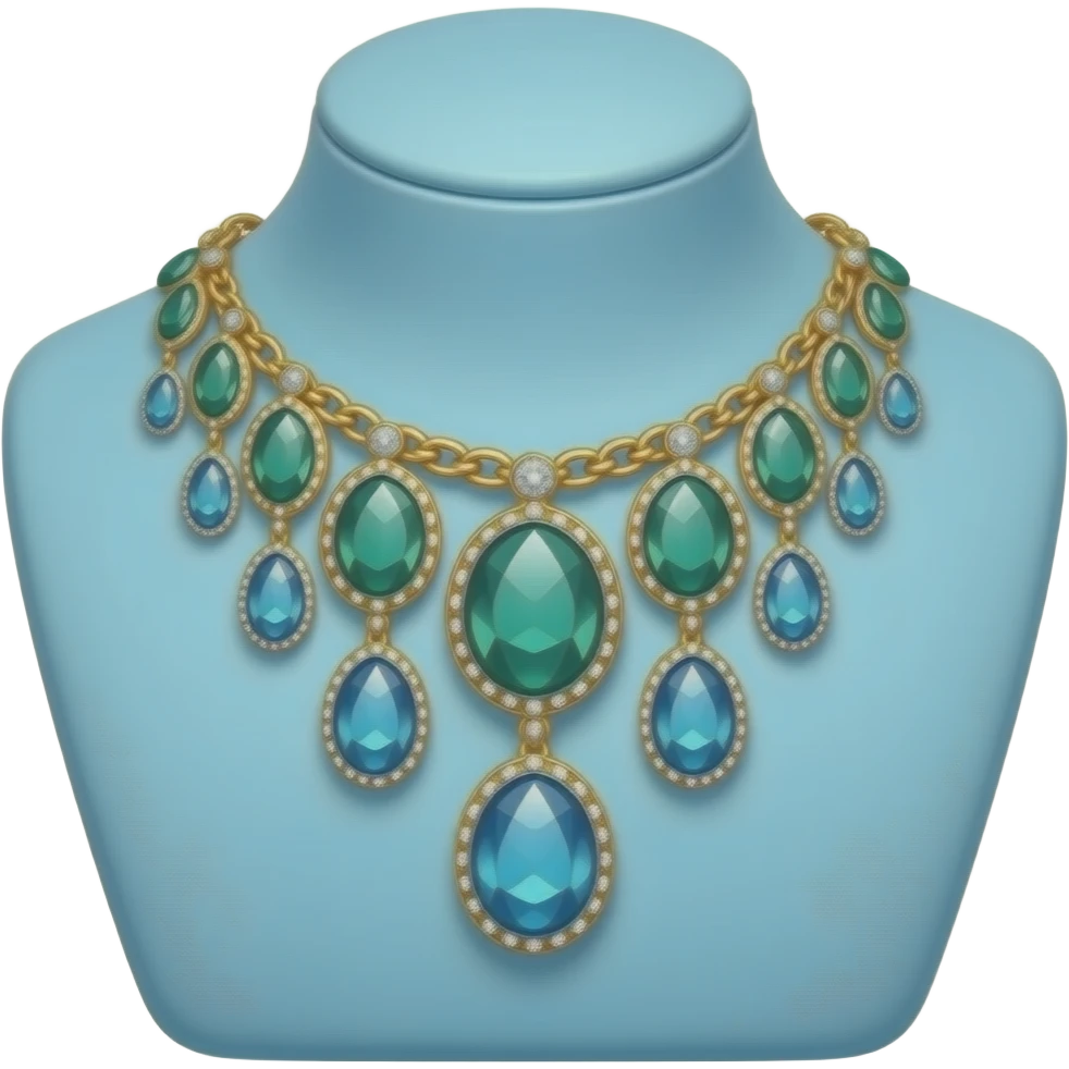 blue green  Jewelry Display inspired by Barbie colour palette emoji