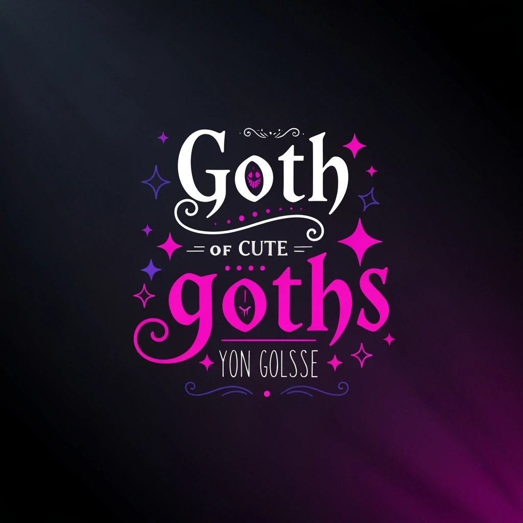 goth banner, cute, expressive, minimal, variation 2 emoji
