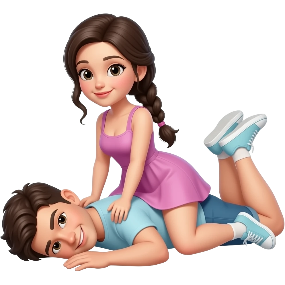Girl on top of boy sex emoji