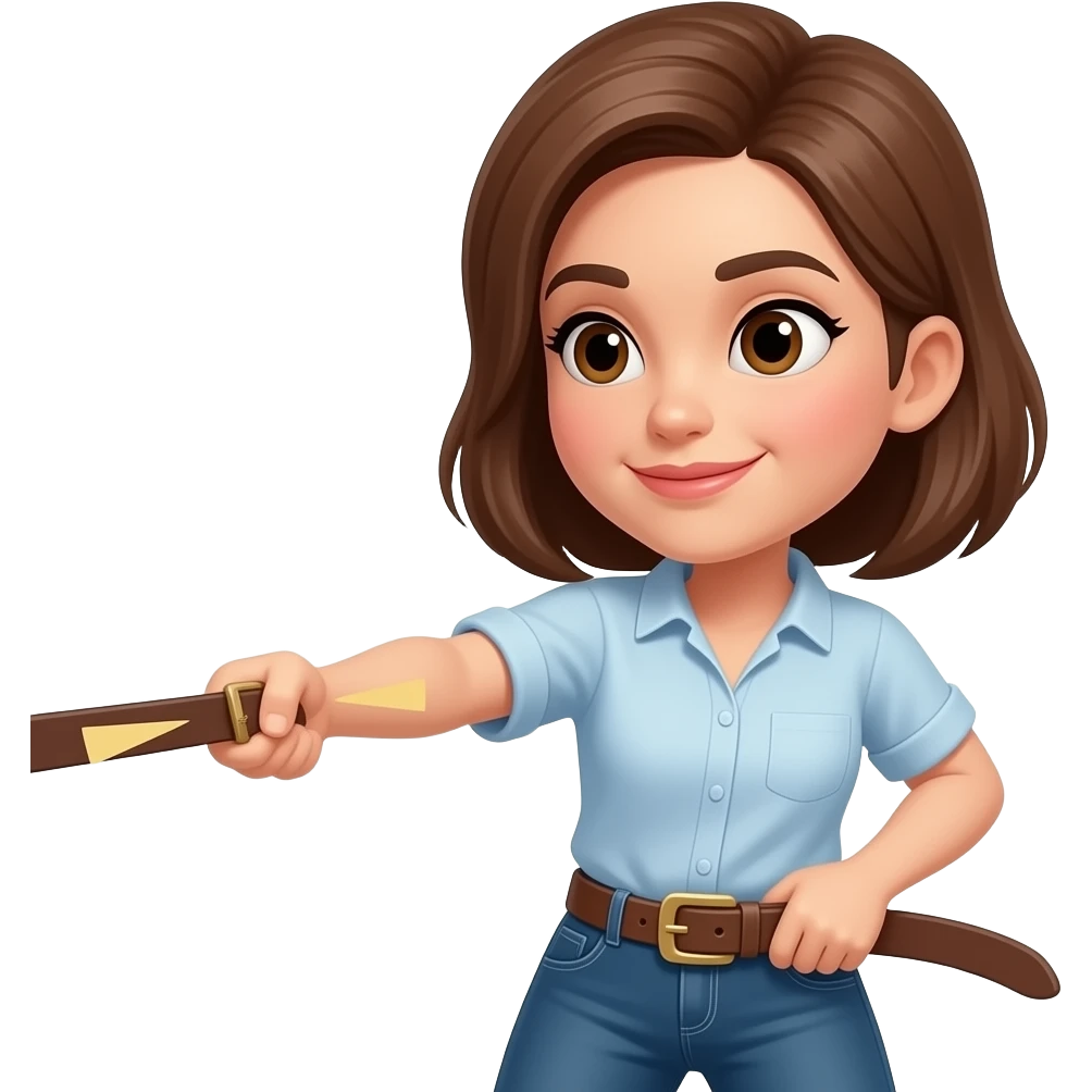 Hitting the Belt with women emoji