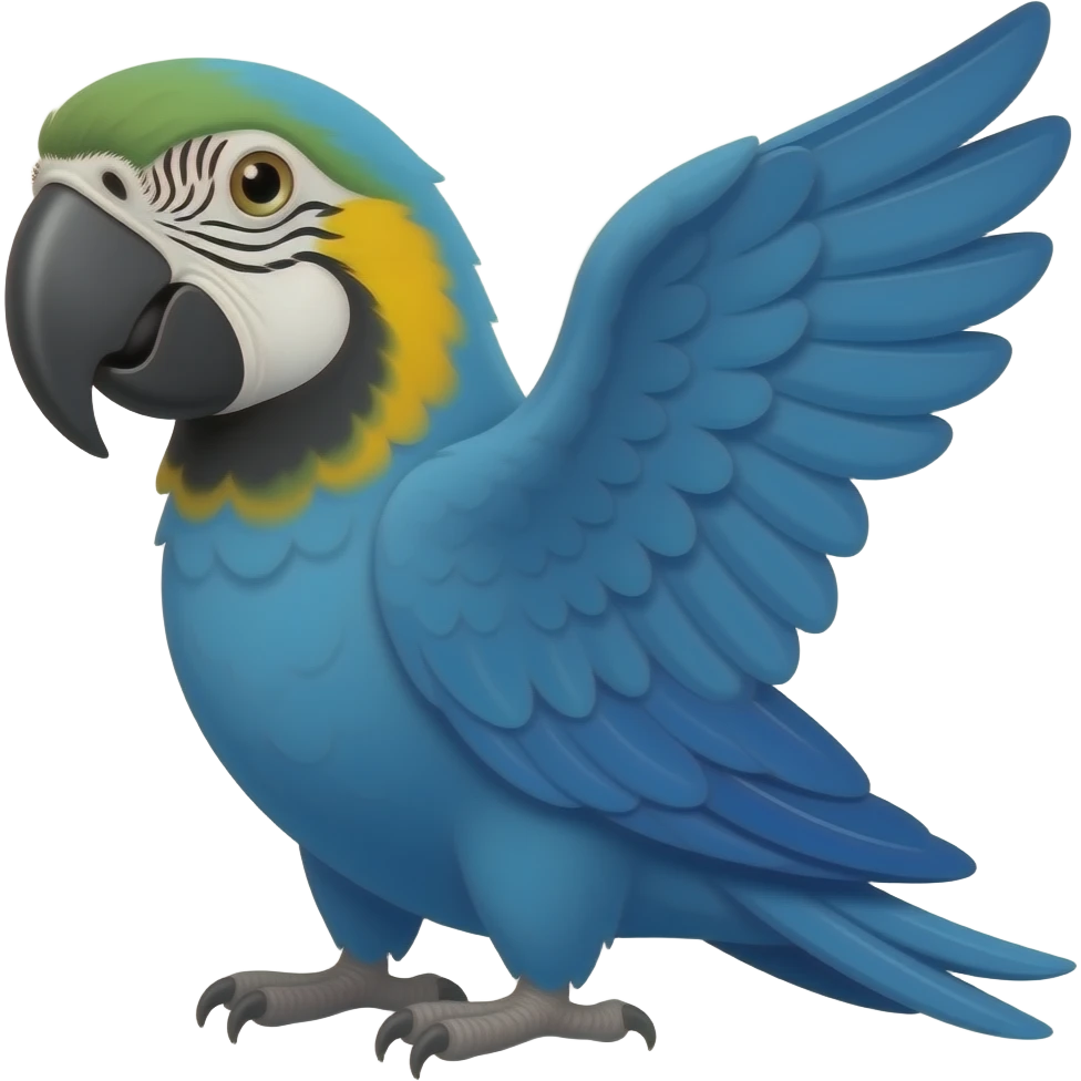 Faça uma arara azul emoji