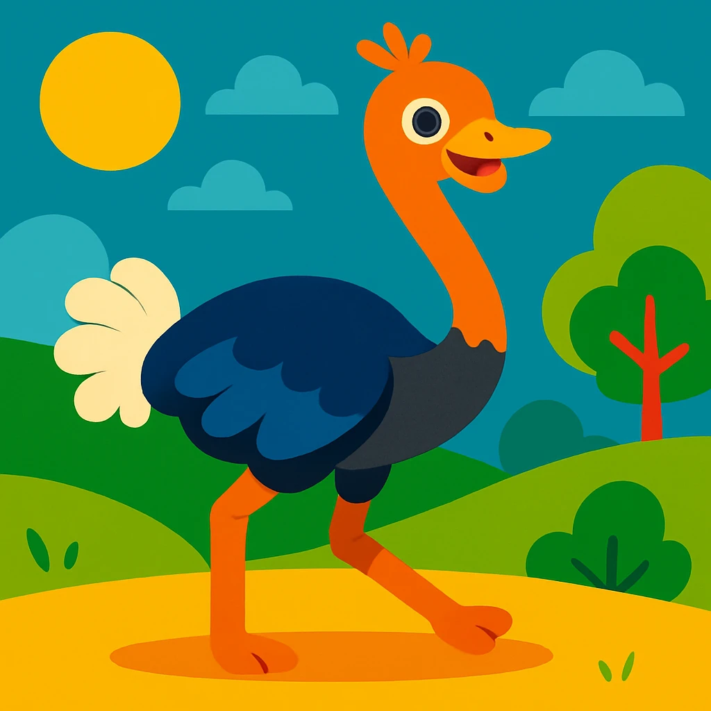 Ostrich emoji