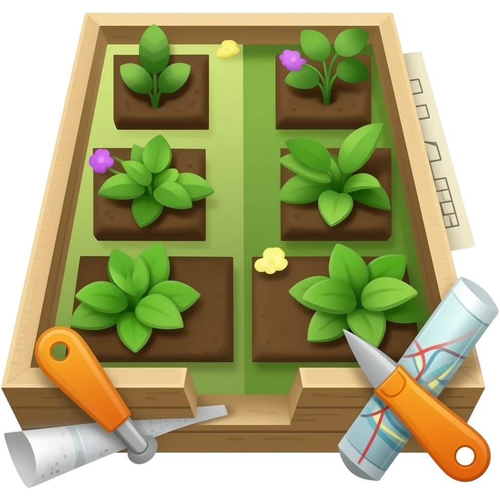 Лого для сайта-интерактивного проекта, посвященный садоводству и ландшафтному дизайну. Сайт предполагает удобные инструменты для планирования садового участка и подбора растений. emoji