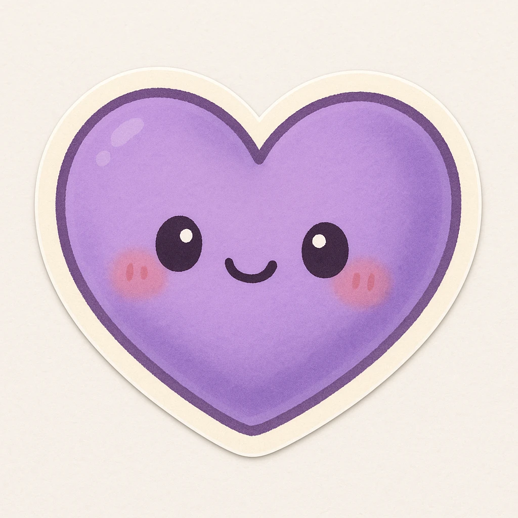 heart purple emoji