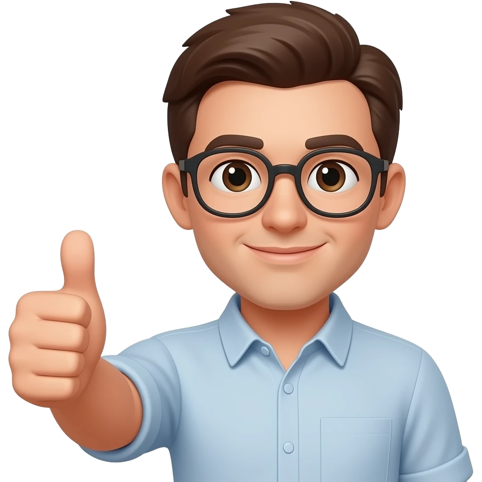 pouce en l'aire bonhomme emoji emoji