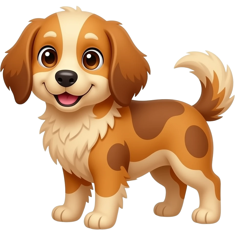 Hund, gold brauens fell, braune Augen ,süß emoji