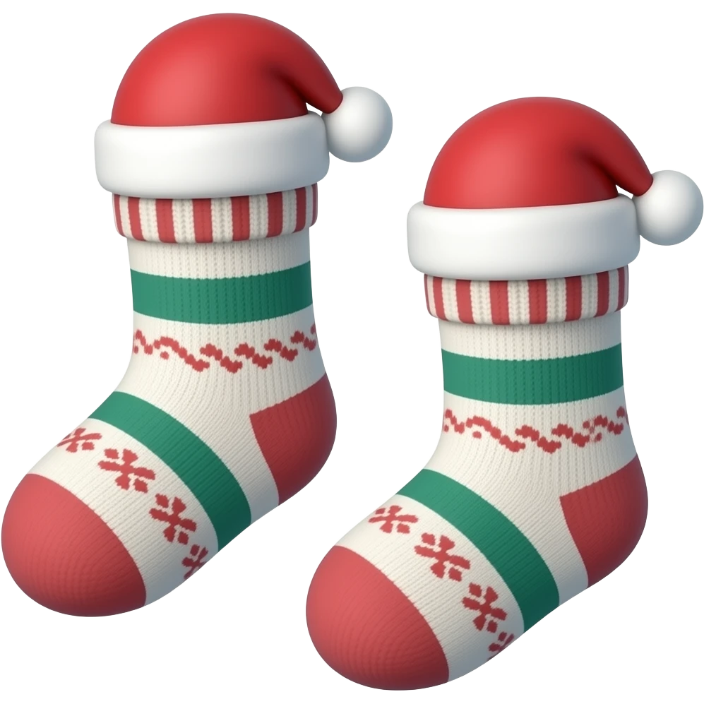 christmas socks emoji