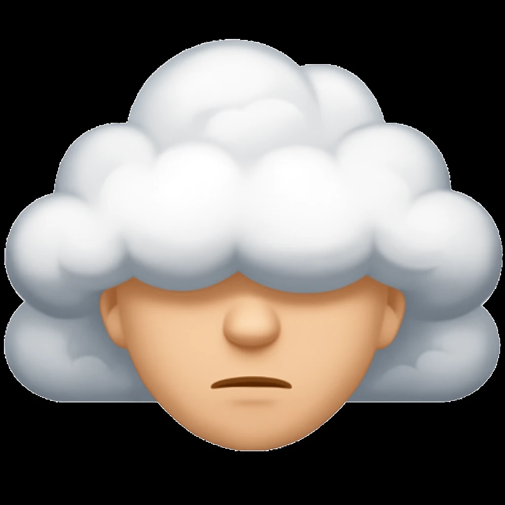 Edit the image to show a simple face with eyes covered, as if something is blocking or hiding the eyes, with a neutral expression. Keep the same style as the original image. emoji