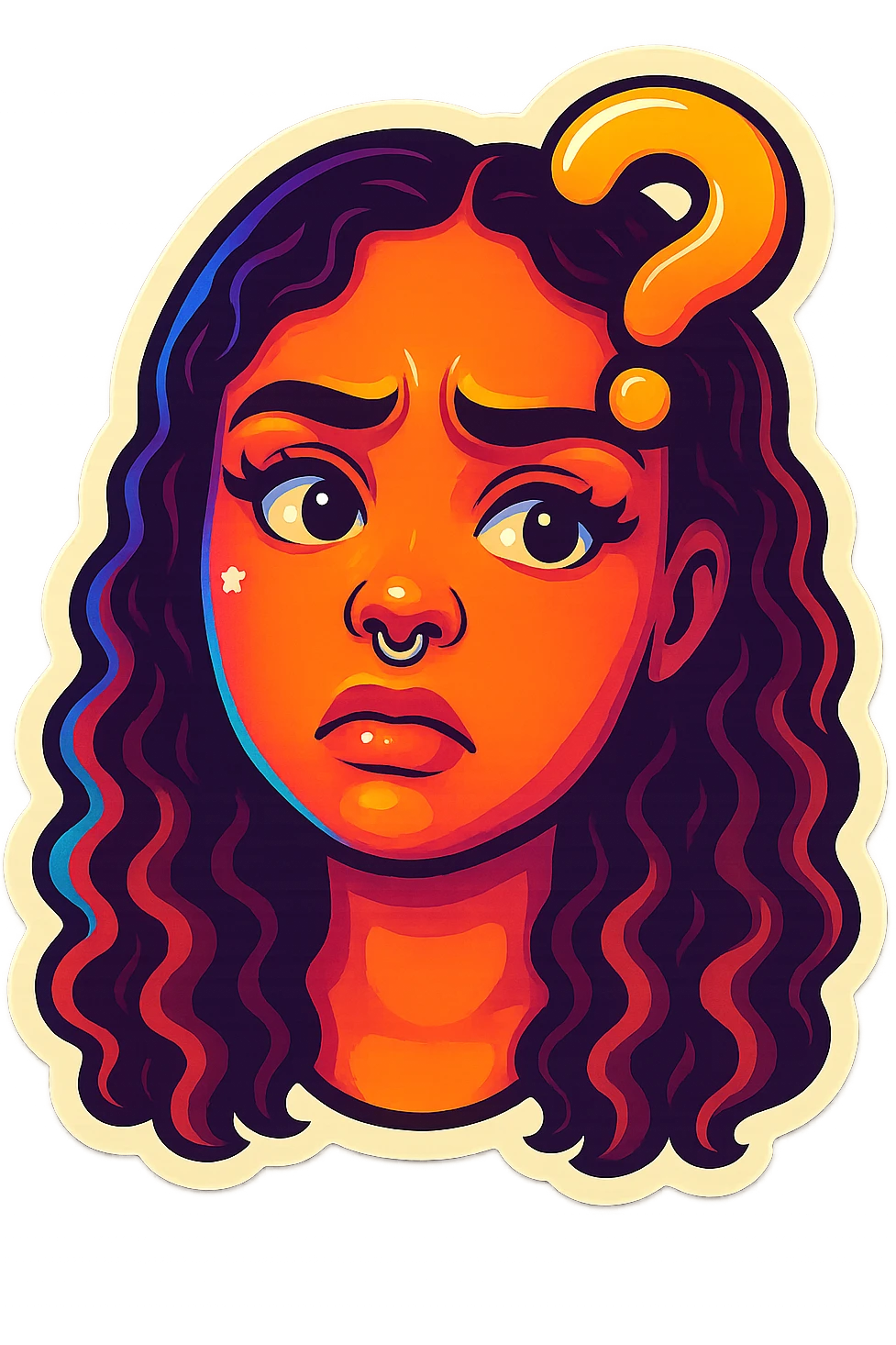 confusion in the face  emoji
