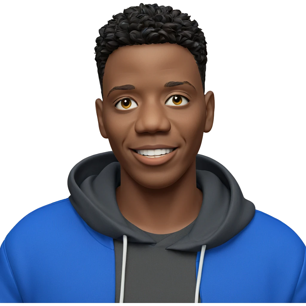 smiling boy in hoodie emoji