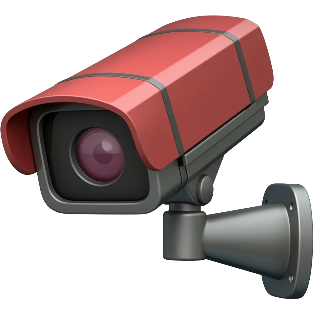 CCTV red and black emoji