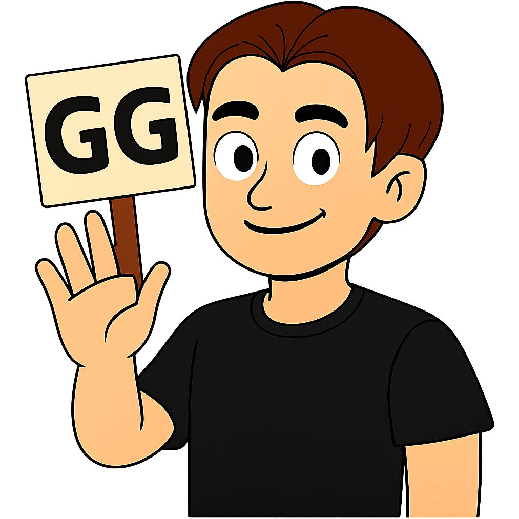 Edit the second image to have the same hairstyle and hair color as the person in the first image, and make the person hold the sign as in the first image. Keep everything else unchanged. Transparent background. emoji