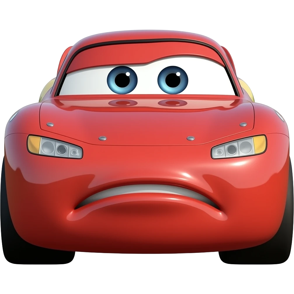 lightning McQueen can’t be happy right now emoji