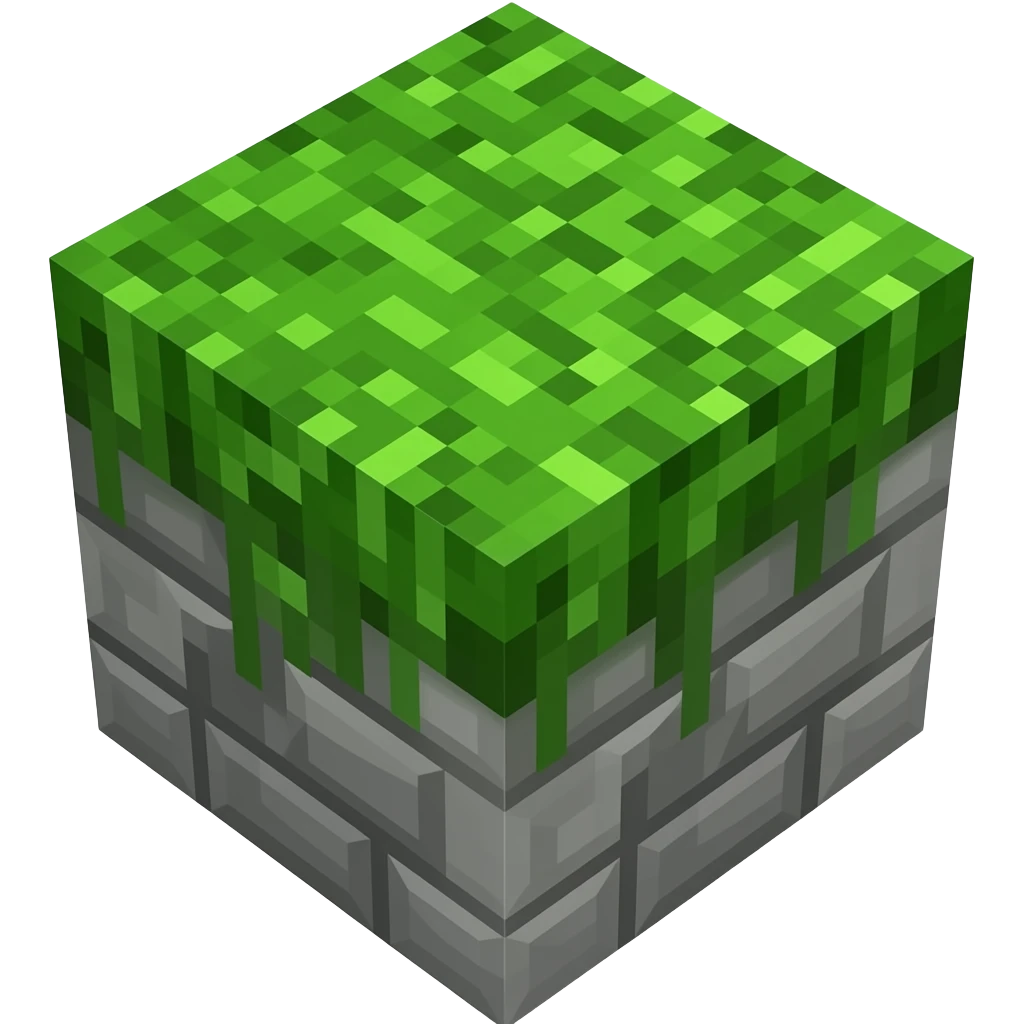 Minecraft grass block emoji