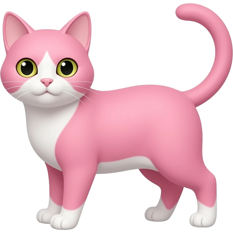 Pink cat emoji