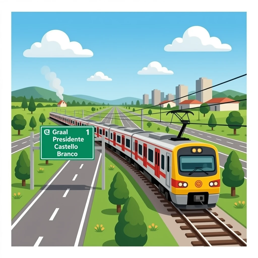 A CPTM Train Crashed On the Presidente Castelo Branco Highway, near the Graal Barueri roadside service emoji