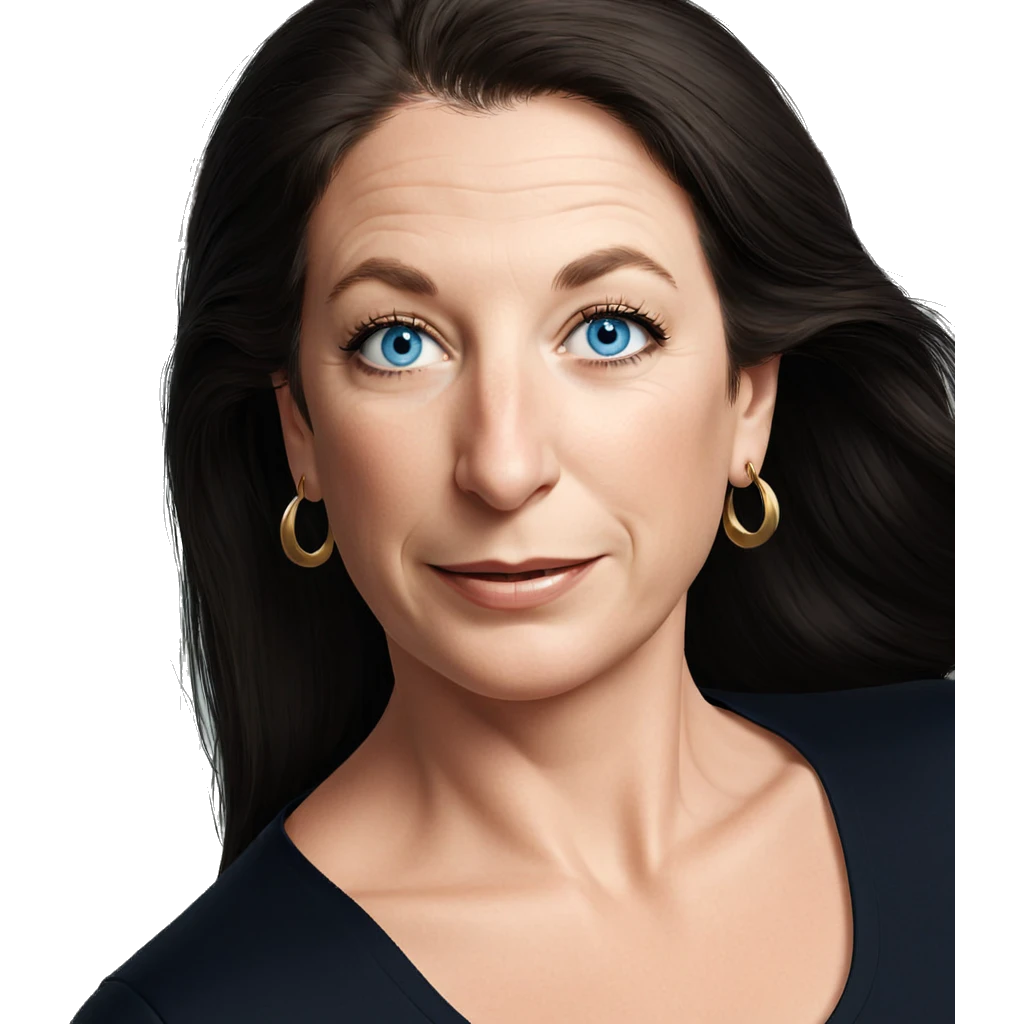 smiling girl with blue eyes emoji