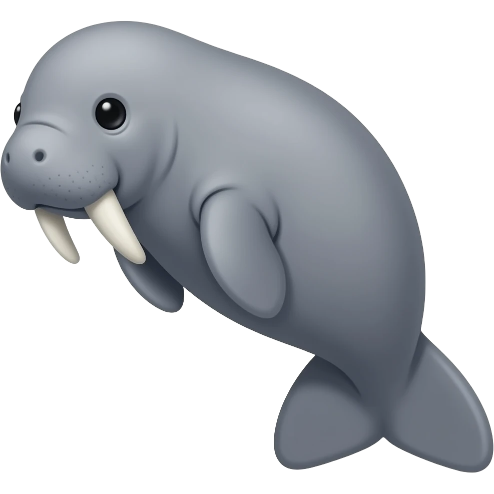 Dugong love u emoji