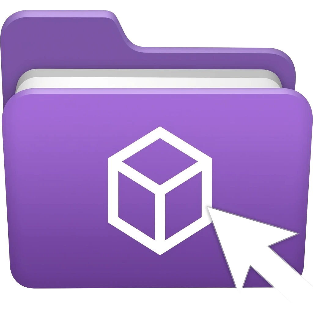 Transitions: Purple folder with a "box to box" arrow icon. emoji