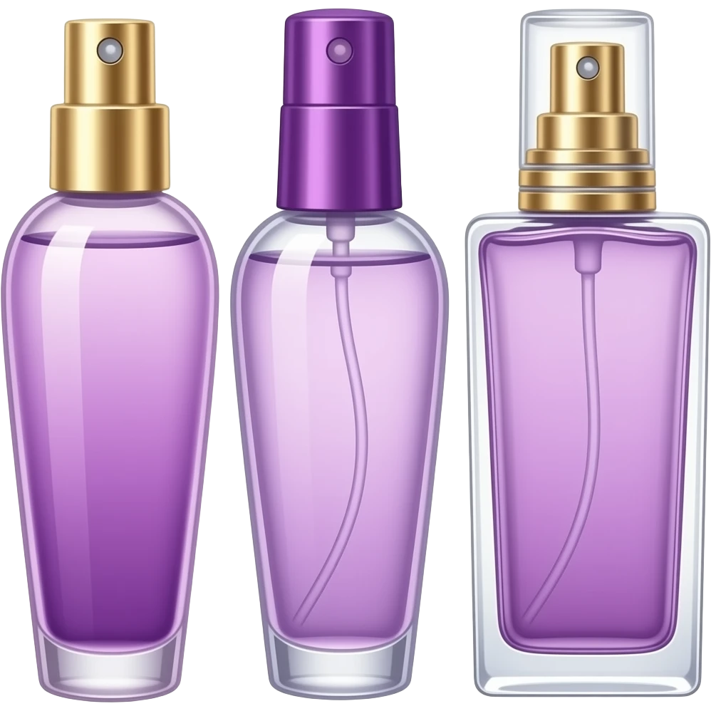 purple Tiny perfume bottles inspired by barbie colour palletepurple Tiny perfume bottles inspired by barbie colour pallete emoji
