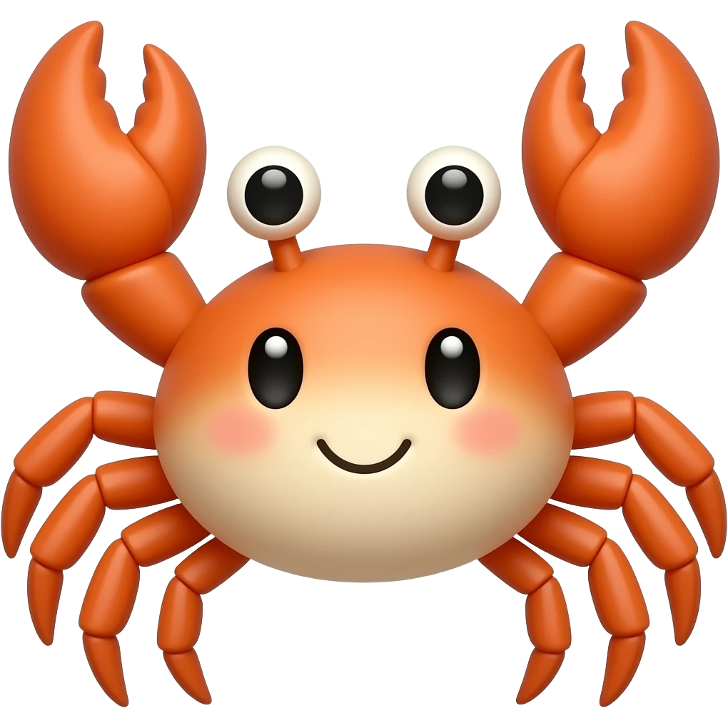 cute crab emoji