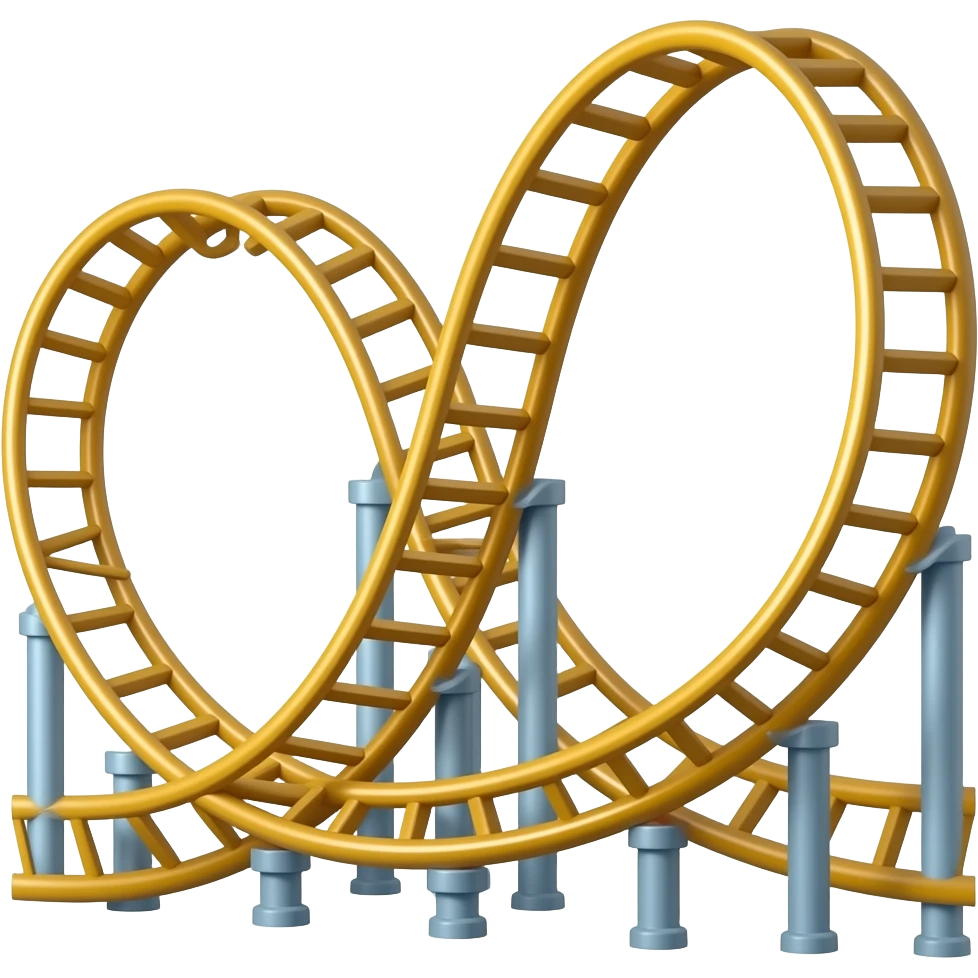 Un roller coaster emoji