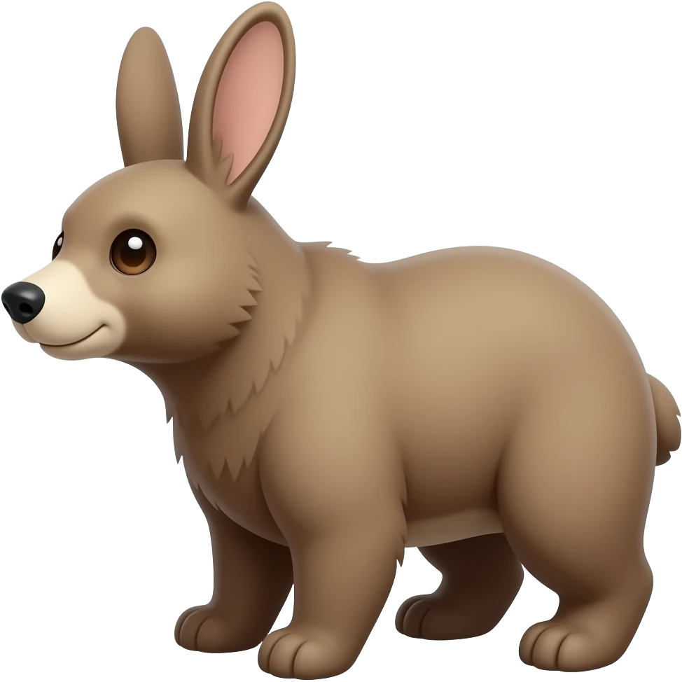 bear rabbit hybrid emoji