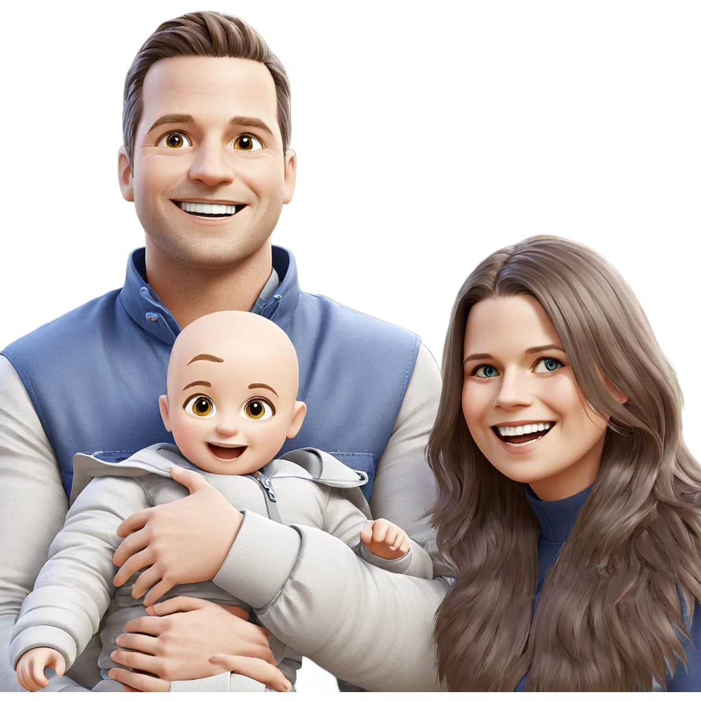 happy family moment in nature emoji