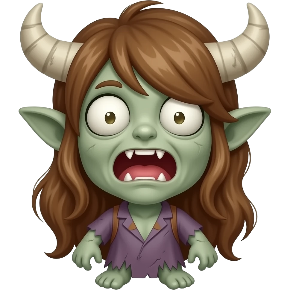 Donna zombata emoji