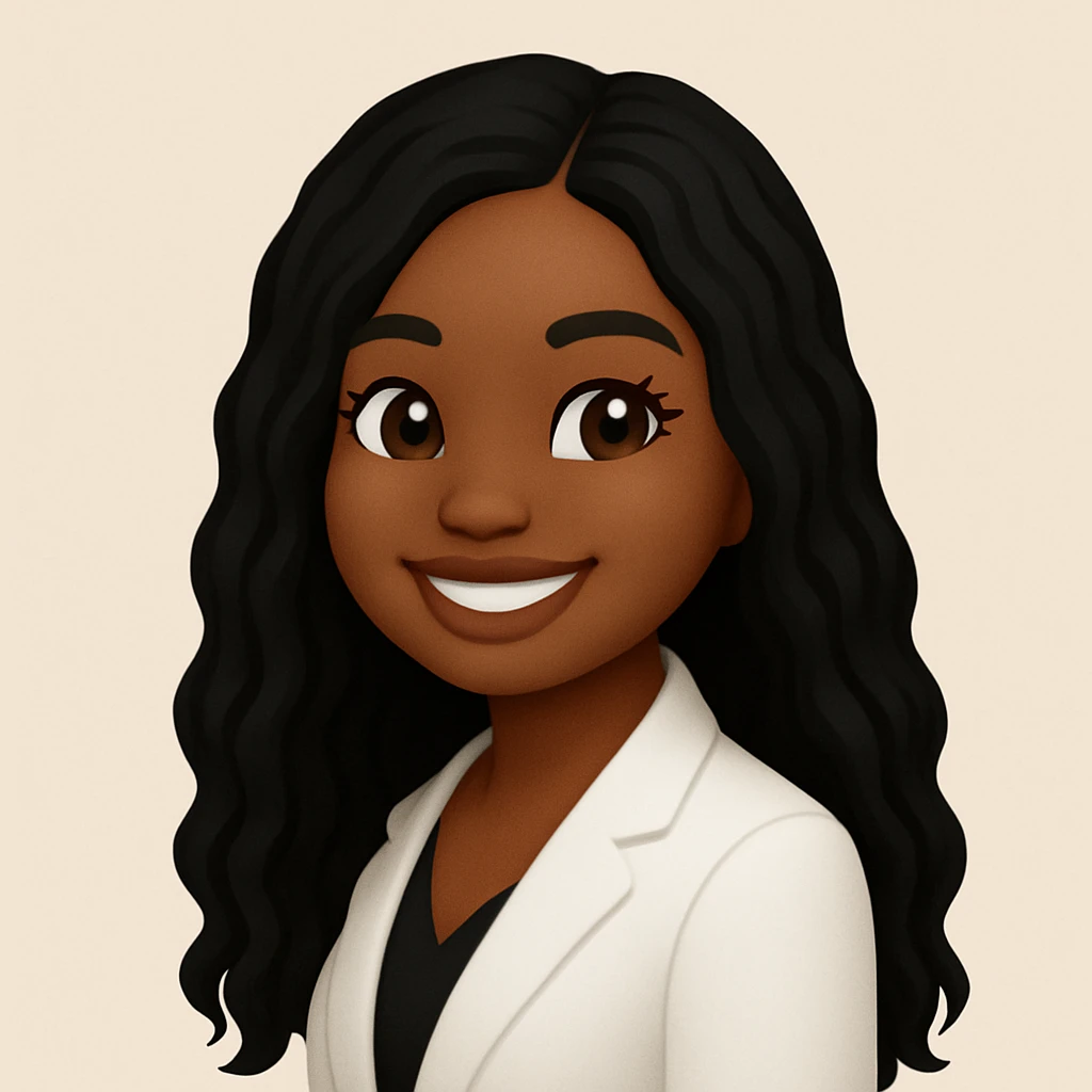 turn the second man in emoji style of the 1st image, match the facial features and match dressing style of the 2nd image, she is wearing white suit side pose emoji
