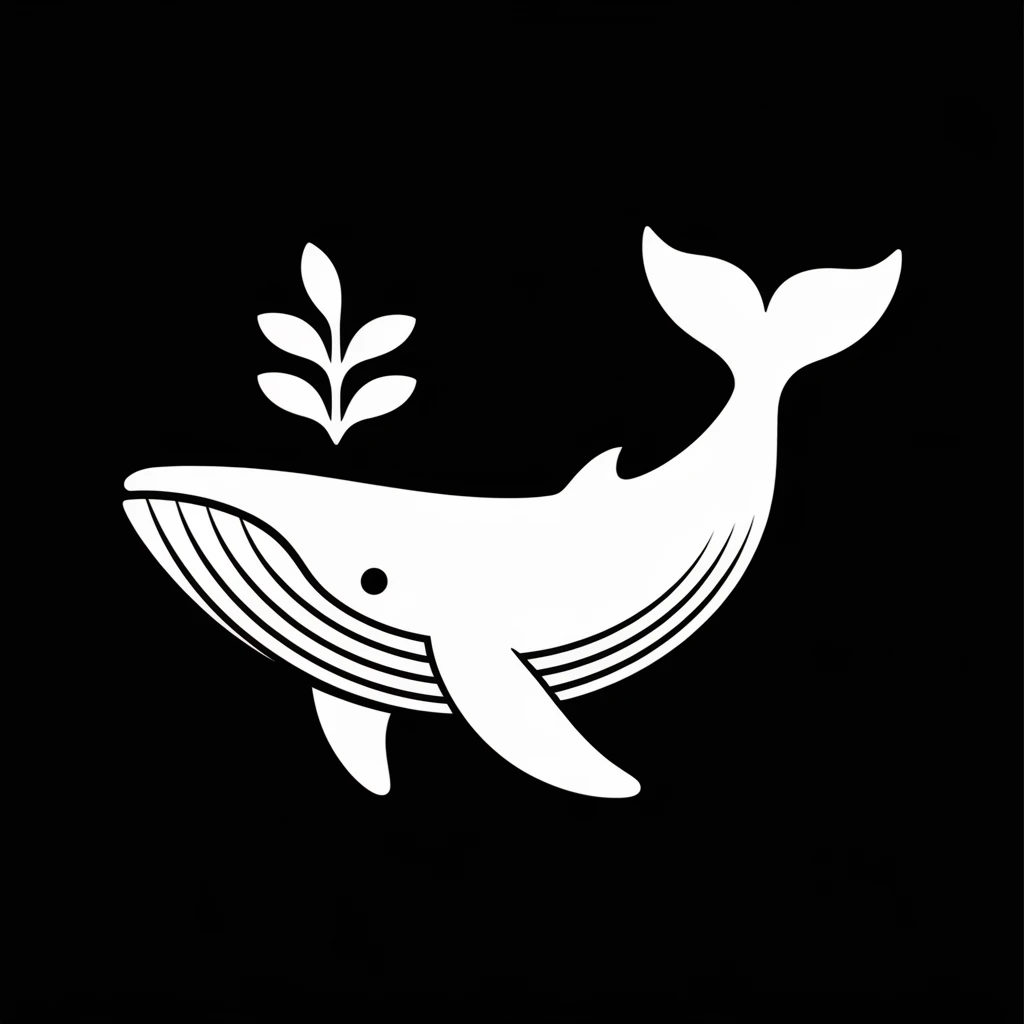 Whale icon black silhouette emoji