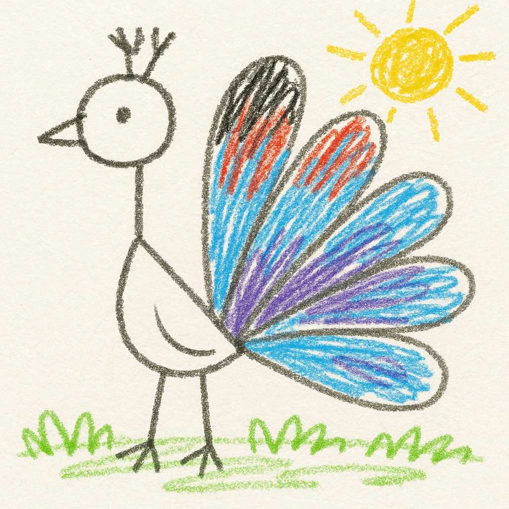 Peacock emoji