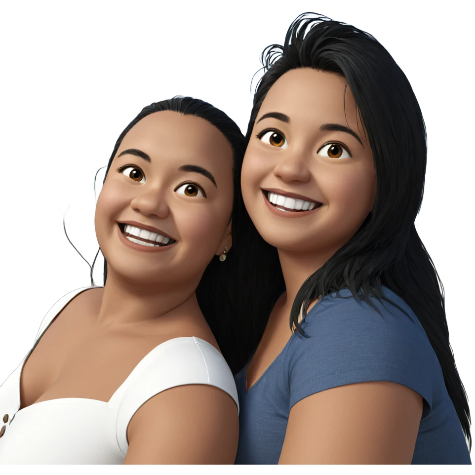 smiling portrait by the ocean emoji