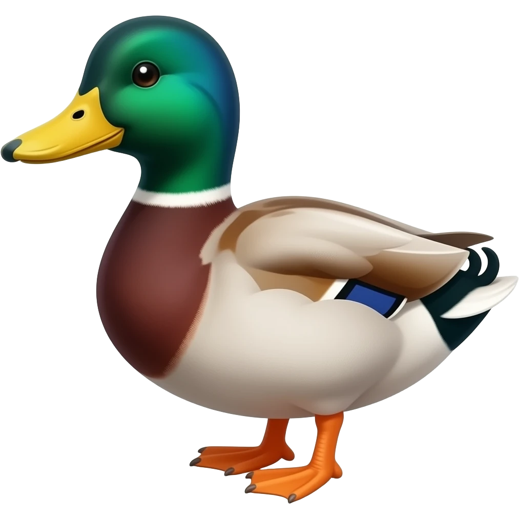 Duck on a side quest emoji