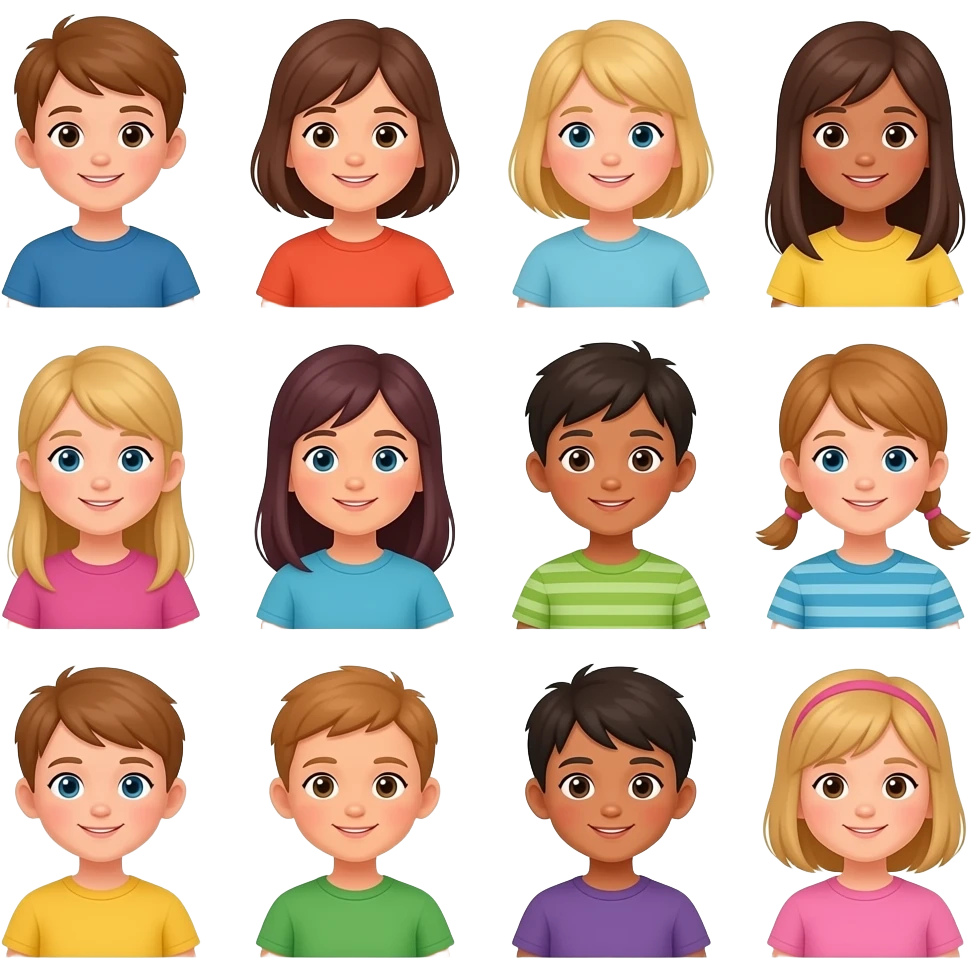 Bunch of childs 12 emoji