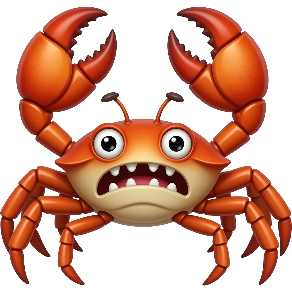 Crab monster emoji