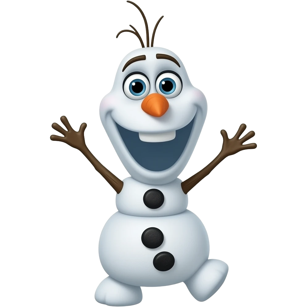 웃고 있는 올라프 emoji