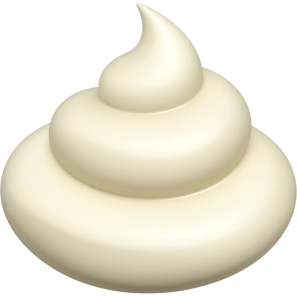 Add cream to the center emoji